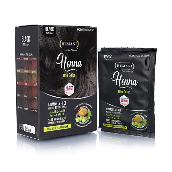 Henna Natural Hair Color 60g - Black