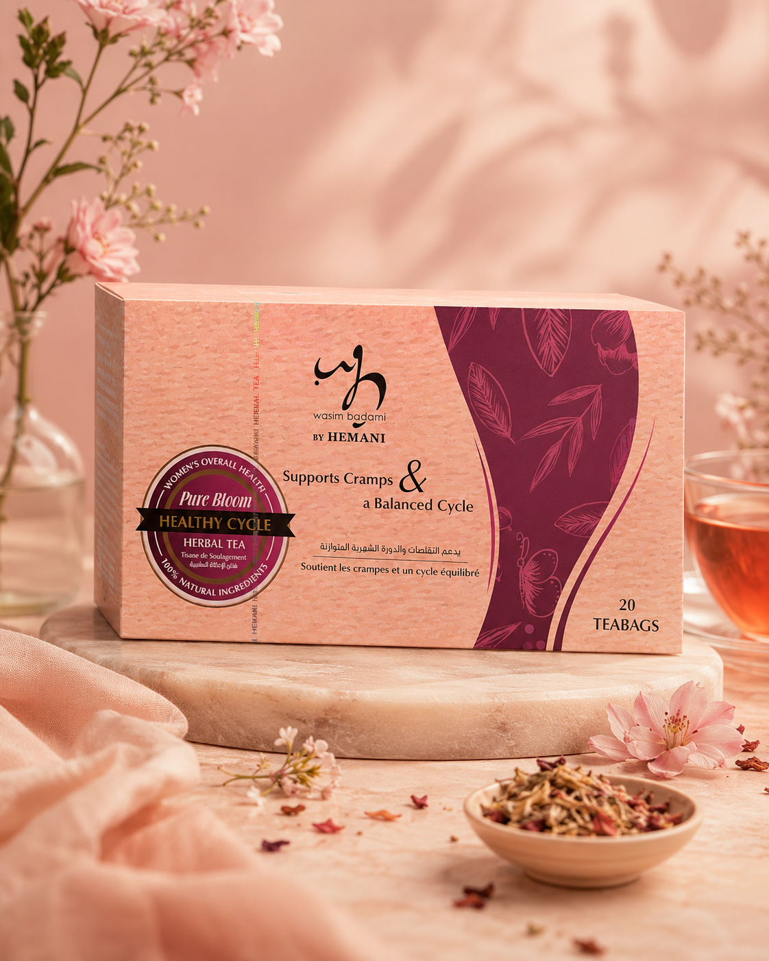 Women's Healthy Cycle Herbal Tea I Pure Bloom