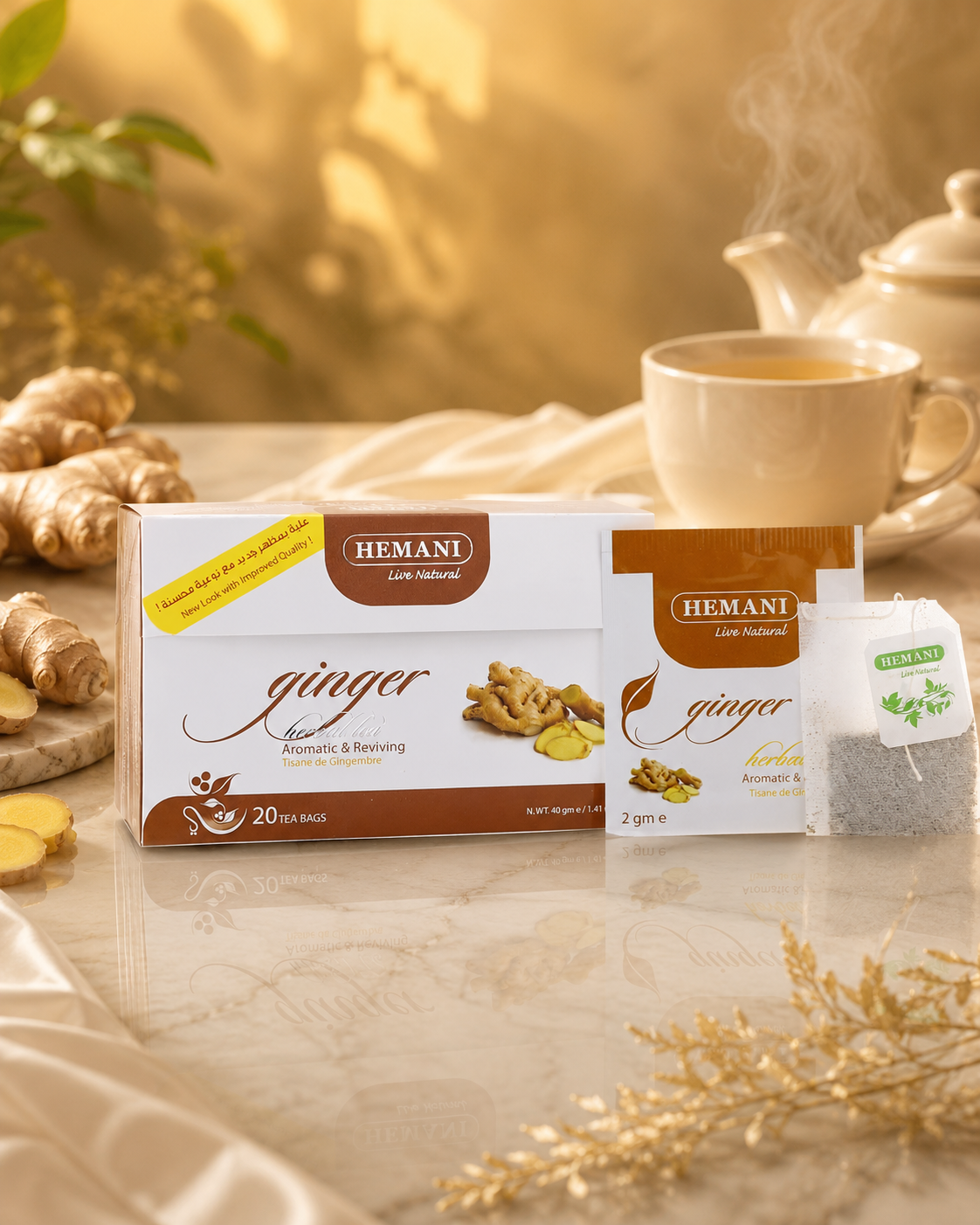 Herbal Tea - Ginger (20 Tea Bags)