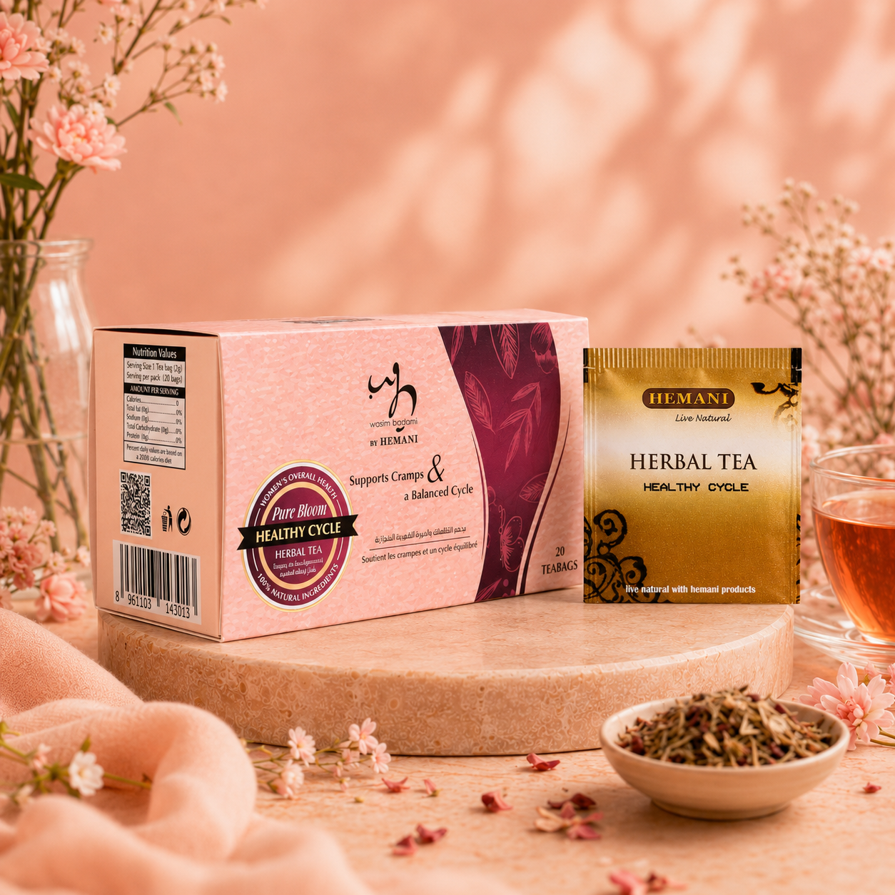Women's Healthy Cycle Herbal Tea I Pure Bloom
