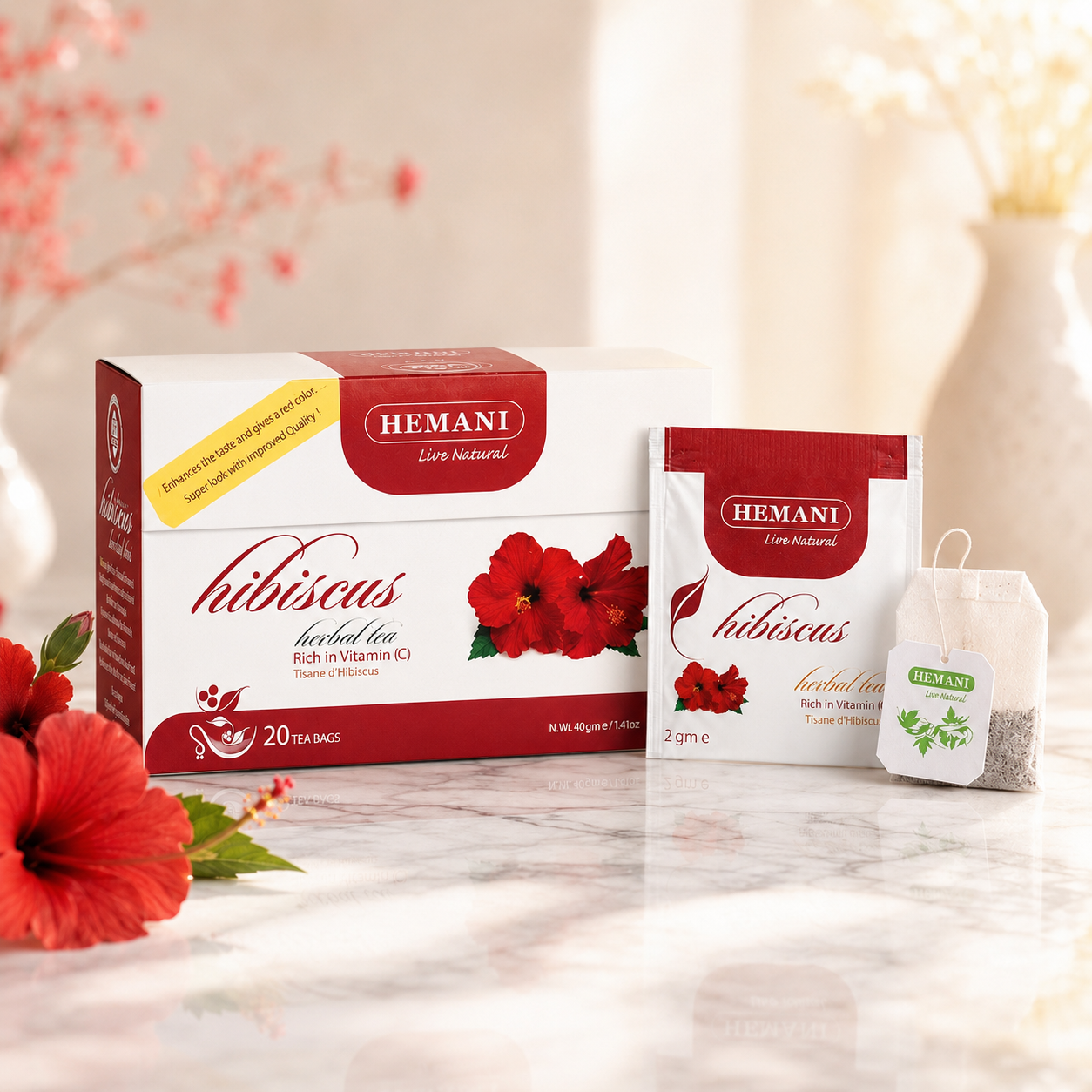 Herbal Tea - Hibiscus 20 Tea Bags