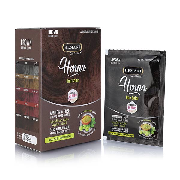 Henna Natural Hair Color 60g - Brown