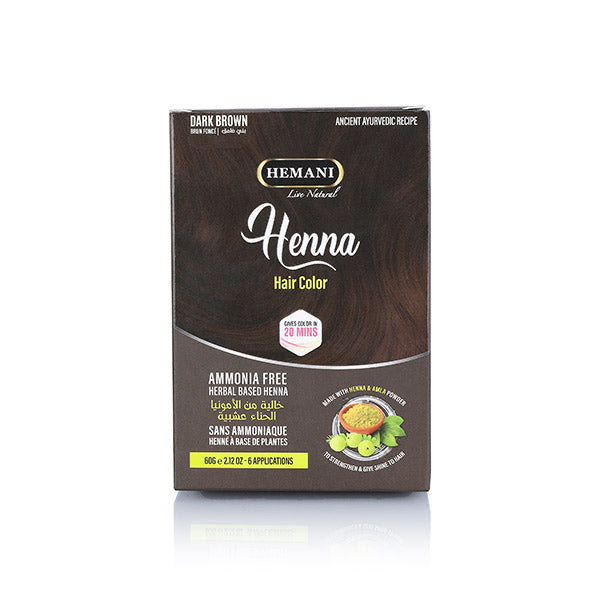 Henna Natural Hair Color 60g - Dark Brown