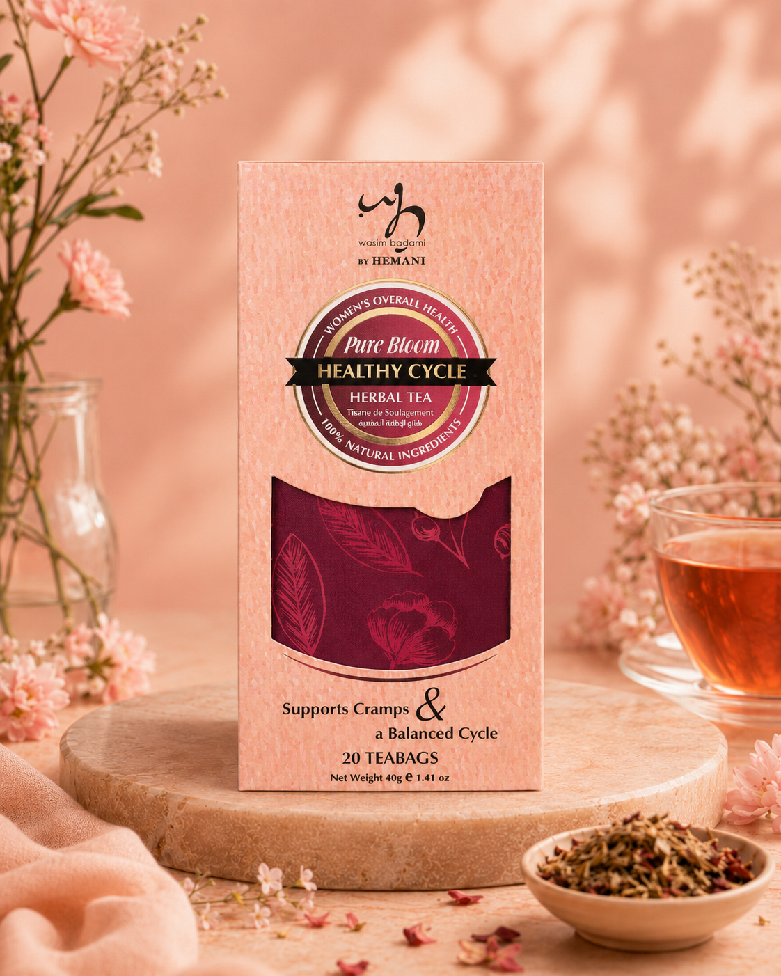Women's Healthy Cycle Herbal Tea I Pure Bloom