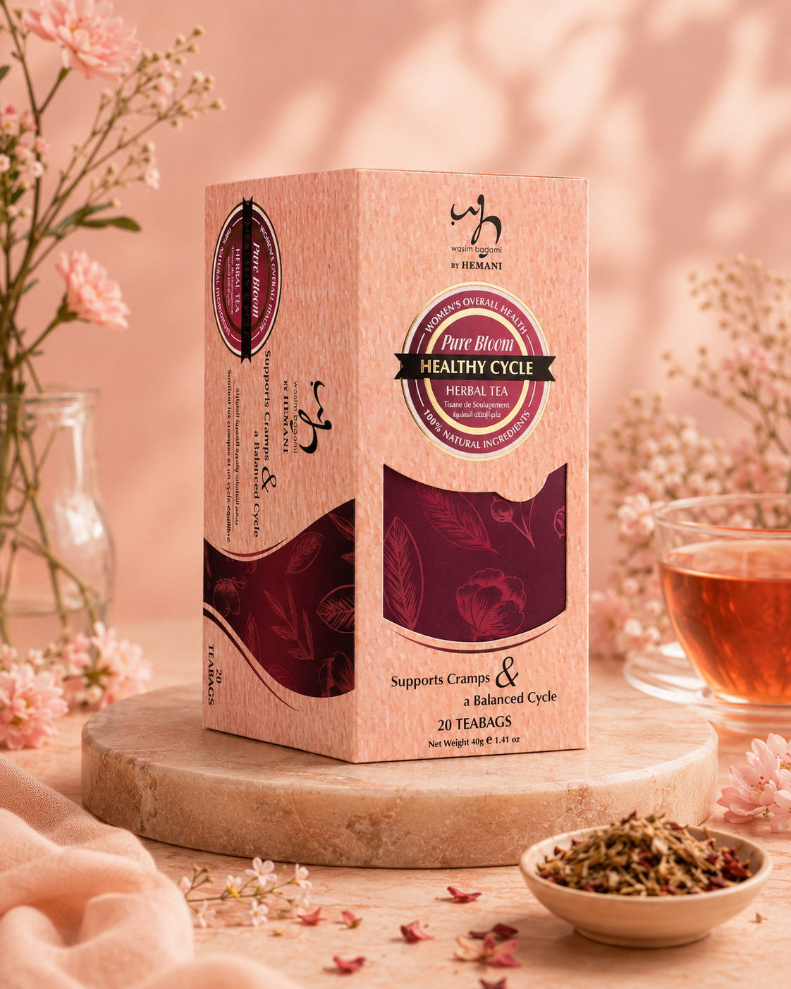 Women's Healthy Cycle Herbal Tea I Pure Bloom