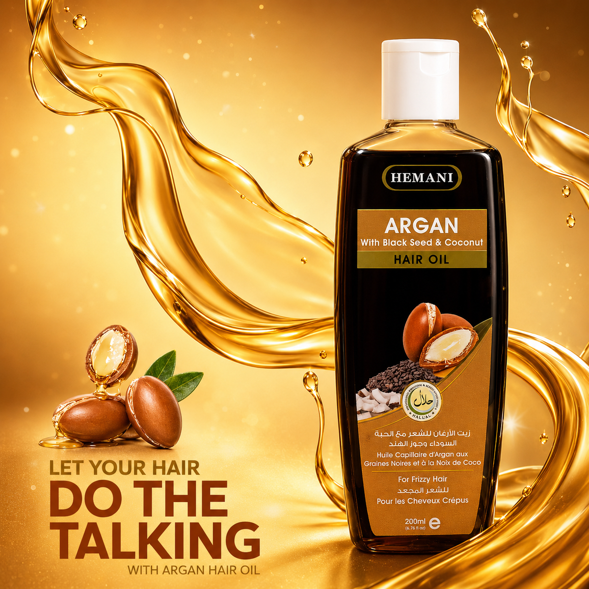 Herbal Hair Oil - Argan (200ml)