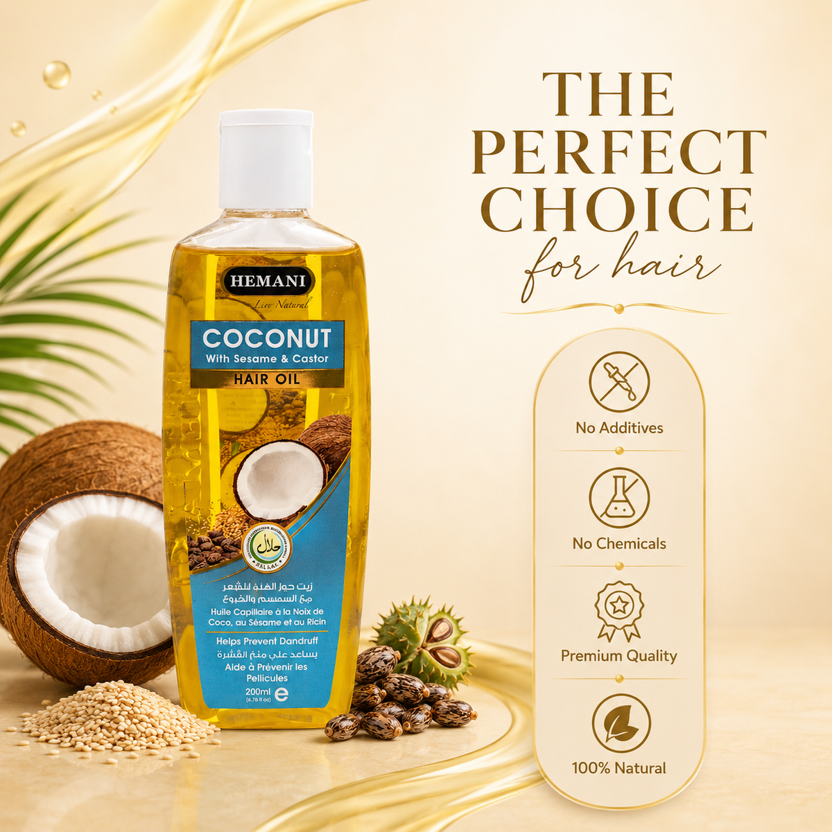 Herbal Hair Oil - Coconut (200ml)