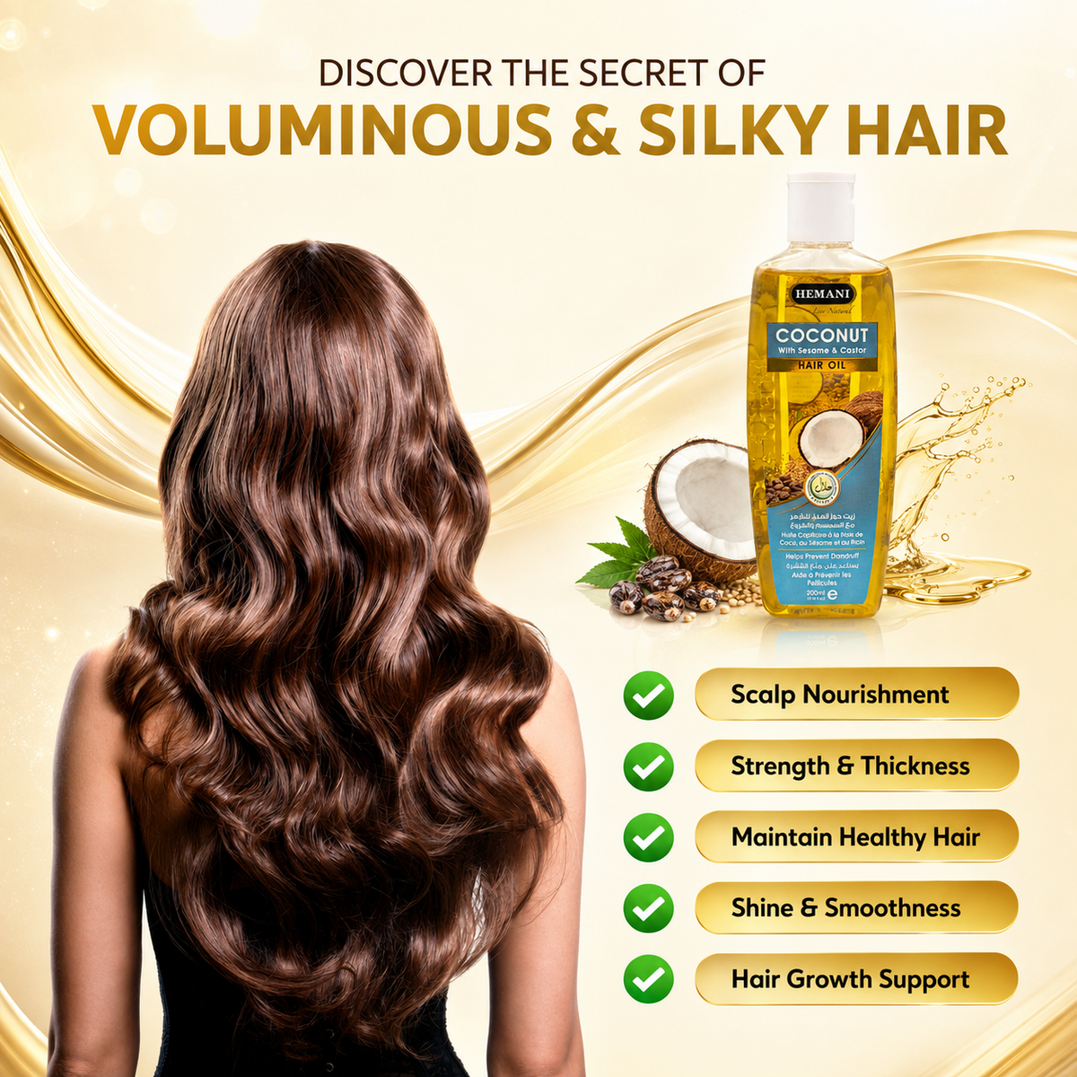 Herbal Hair Oil - Coconut (200ml)