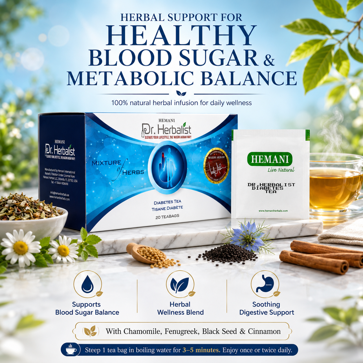 Dr. Herbalist Diabetes Tea