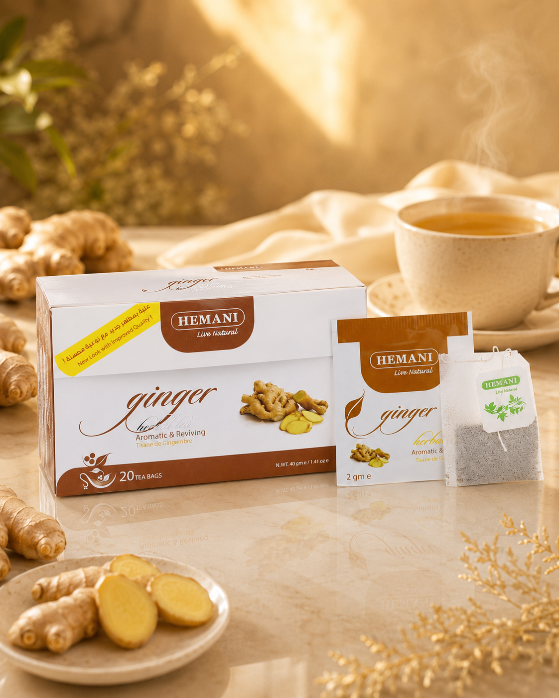 Herbal Tea - Ginger (20 Tea Bags)