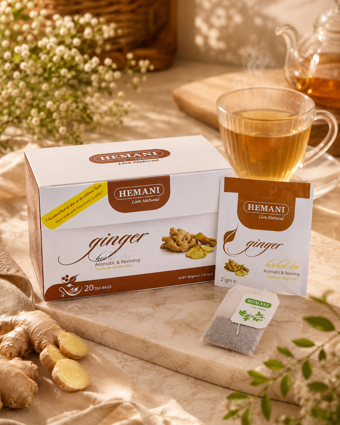 Herbal Tea - Ginger (20 Tea Bags)