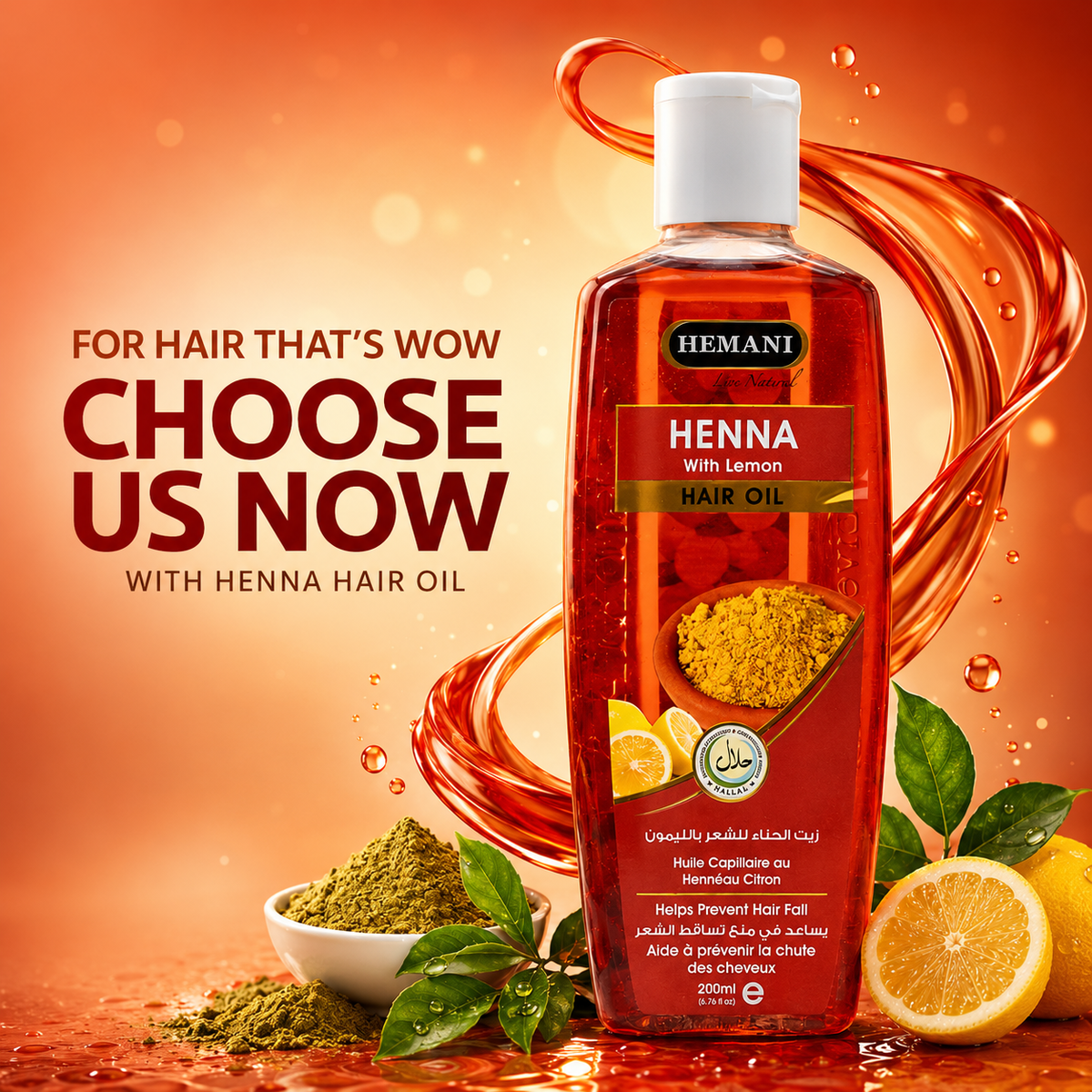 Herbal Hair Oil - Henna (200ml)