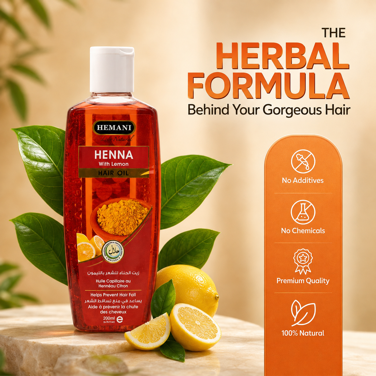 Herbal Hair Oil - Henna (200ml)