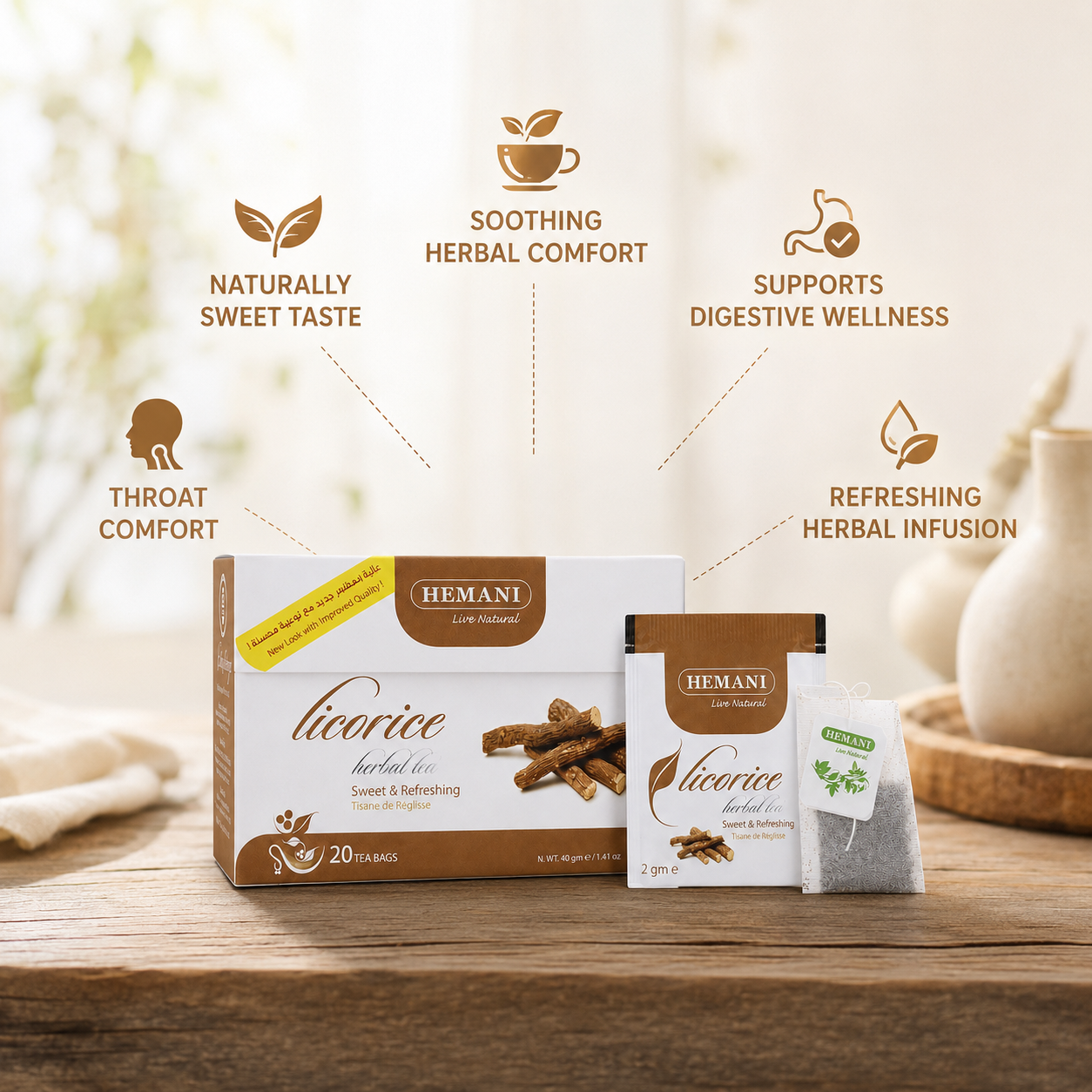 Herbal Tea - Licorice - 20 Tea Bags