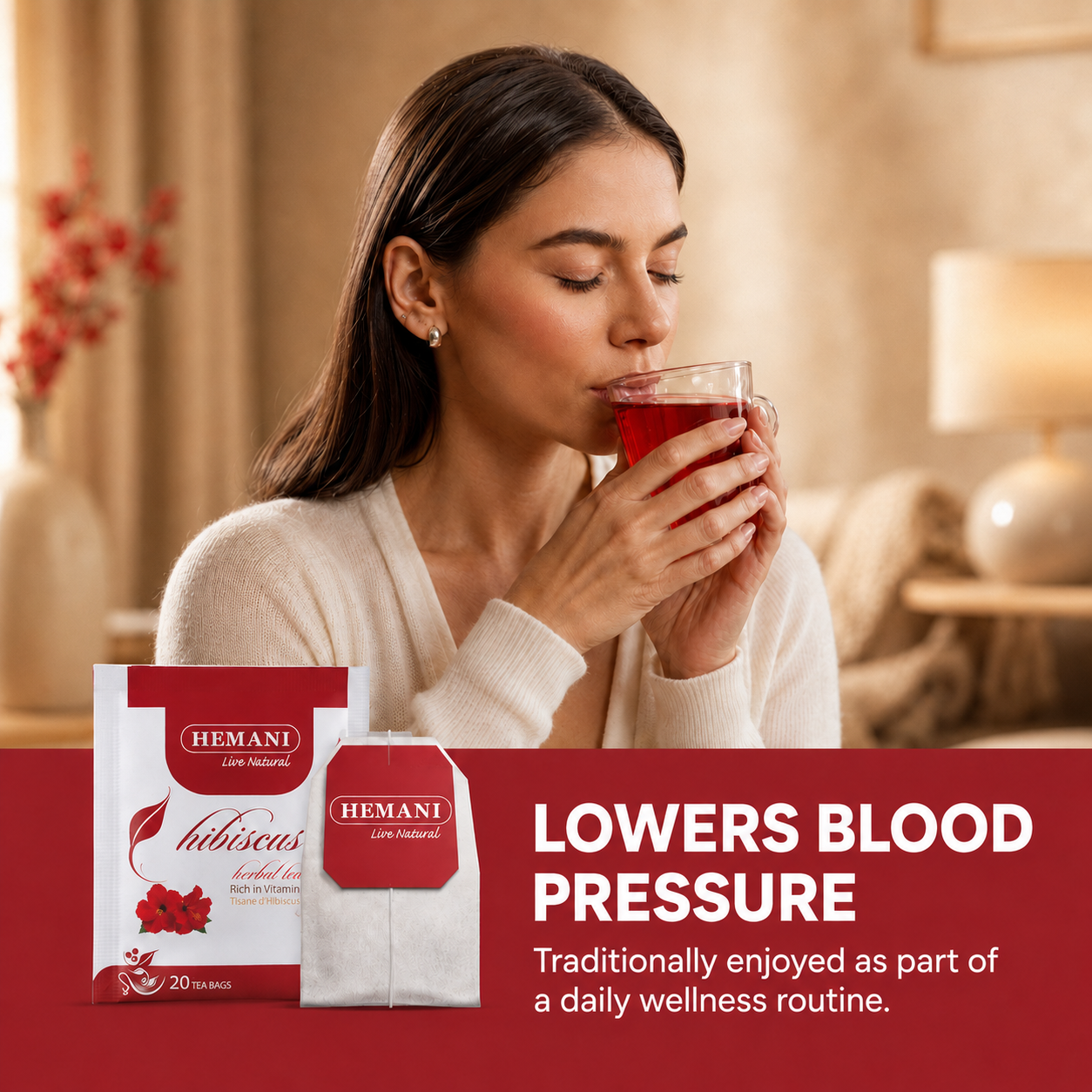 Herbal Tea - Hibiscus 20 Tea Bags